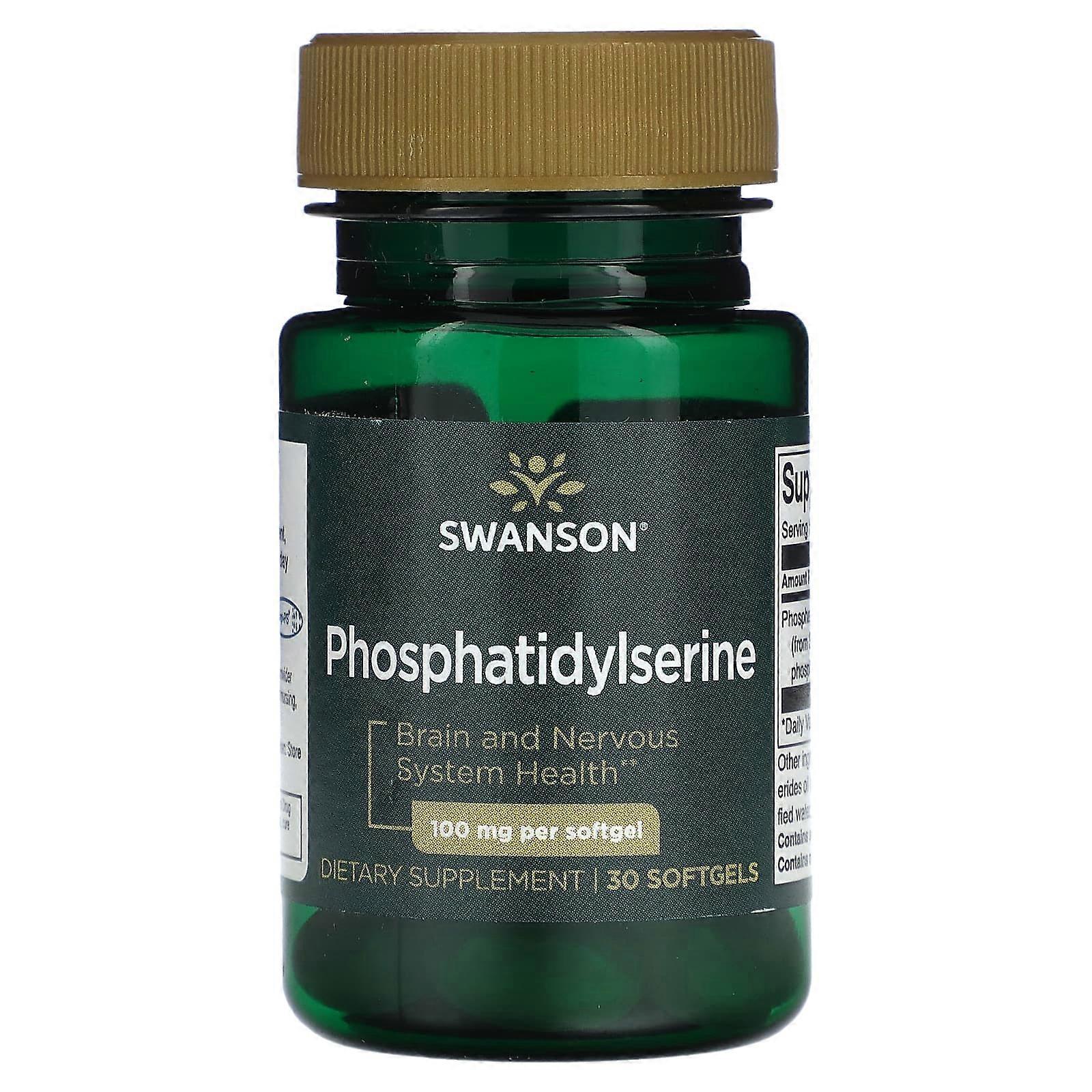 Phosphatidylserine, 100 mg, 30 Softgels