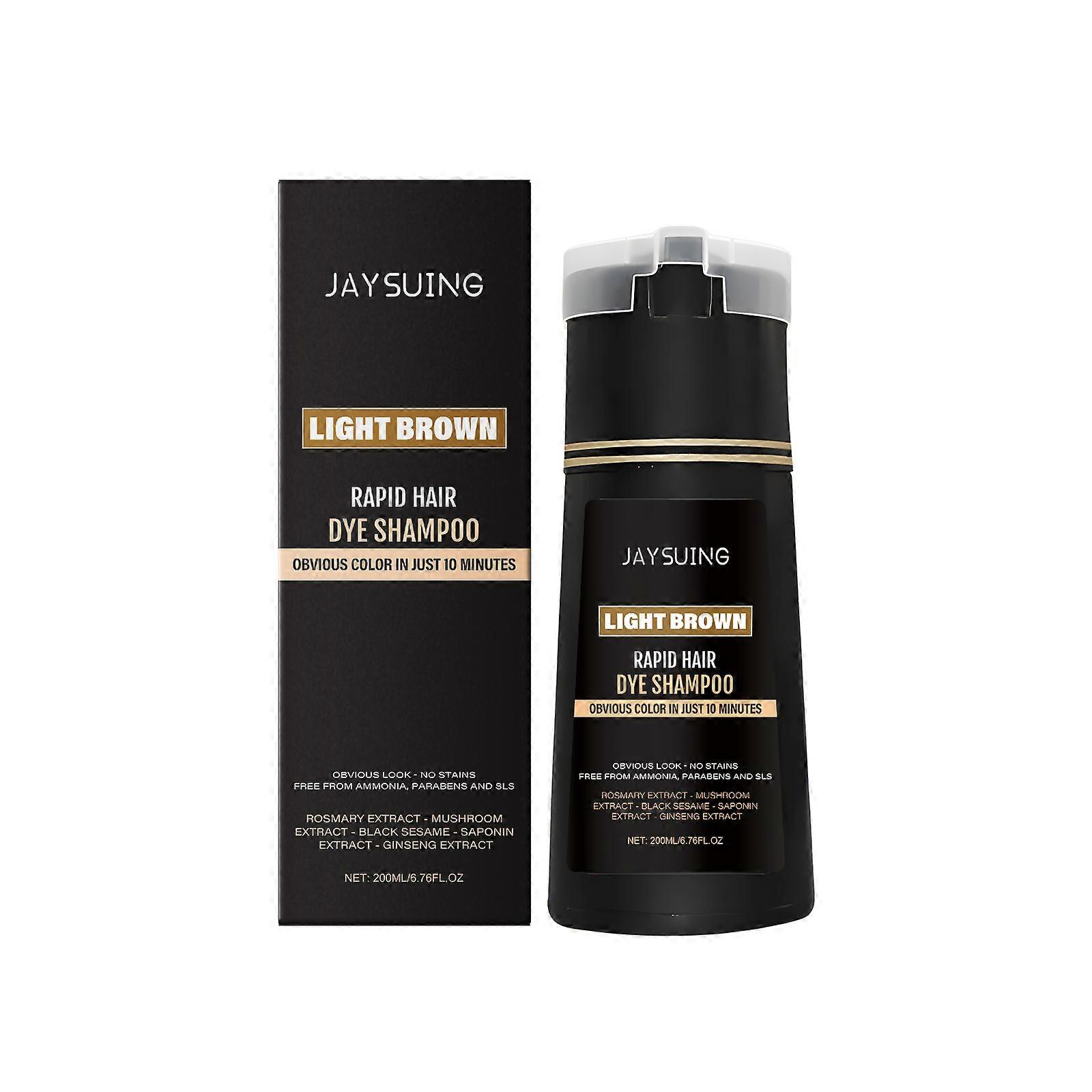 Jaysuing Men's Light Brown Instant Shampoo, Provides Long-Lasting Color Protection And Nourishment For Hair, Leaving It Refreshing And Non-Greasy