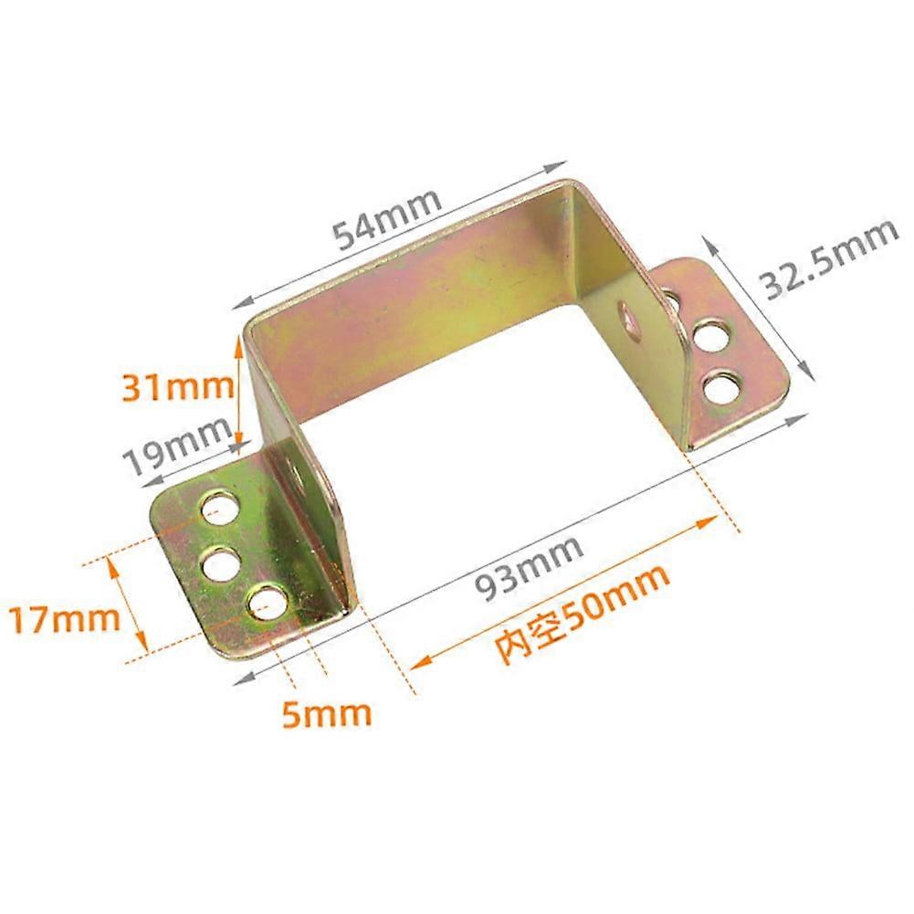QIFEI 2Pcs U Shaped Bed Connecting Connector Brackets Fixings Components Centre Support 50mm