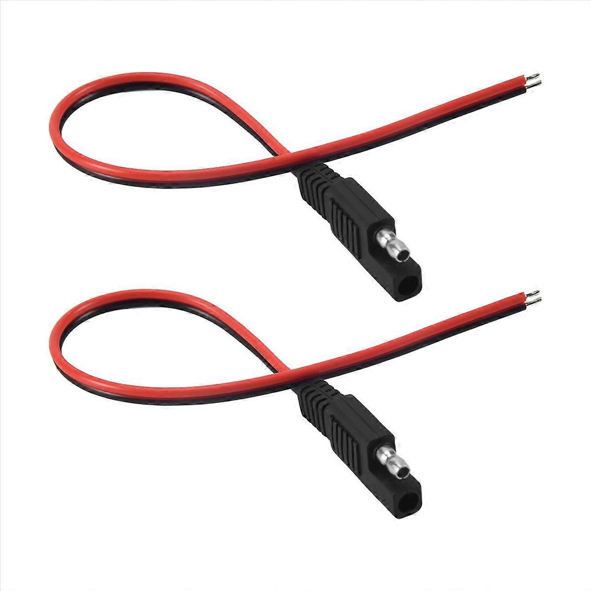 2 Pcs SAE Extension Cable 10A Solar Battery Panel SAE Wire 1Ft/30cm