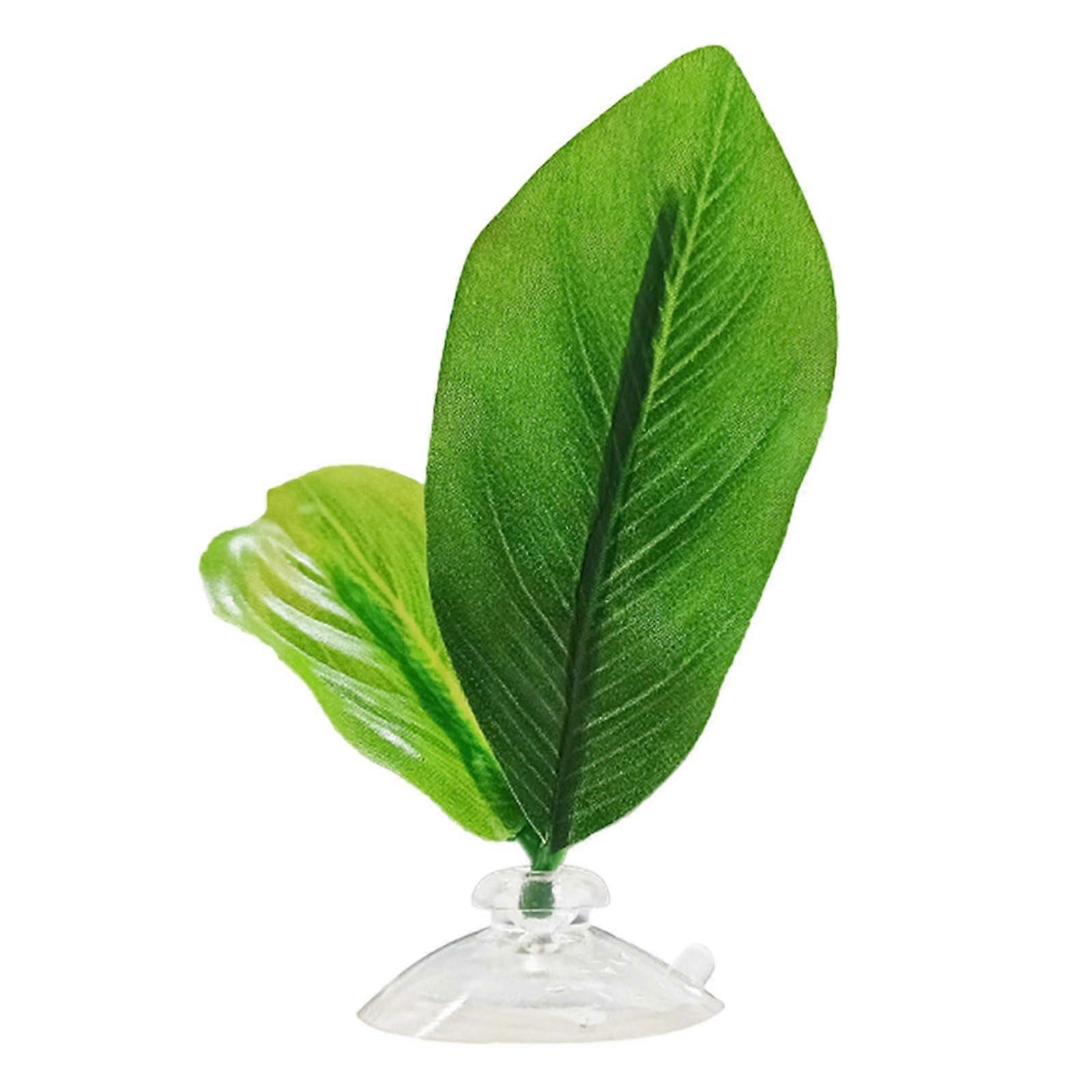 Fish Leaf Bed With Suction Cup Design Leaf Hammock For Tanks Spawning Grounds Resting Habitat Decor