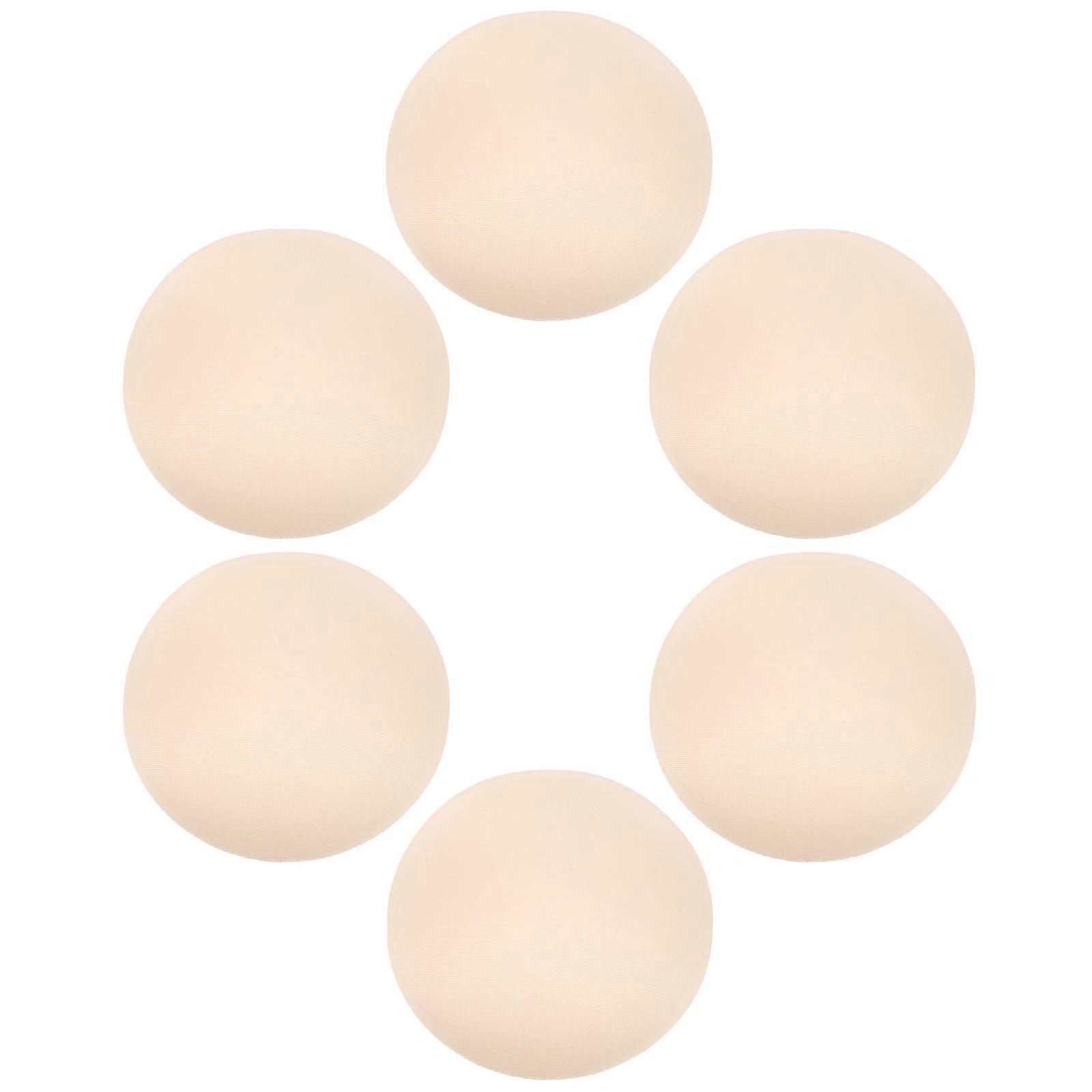 3 Pairs Round Bra Inserts Pads: Removable Round Inserts For Bra Cups Bikinis Top Swimsuit - Sweatproof And Soft Sponge Liners Pads