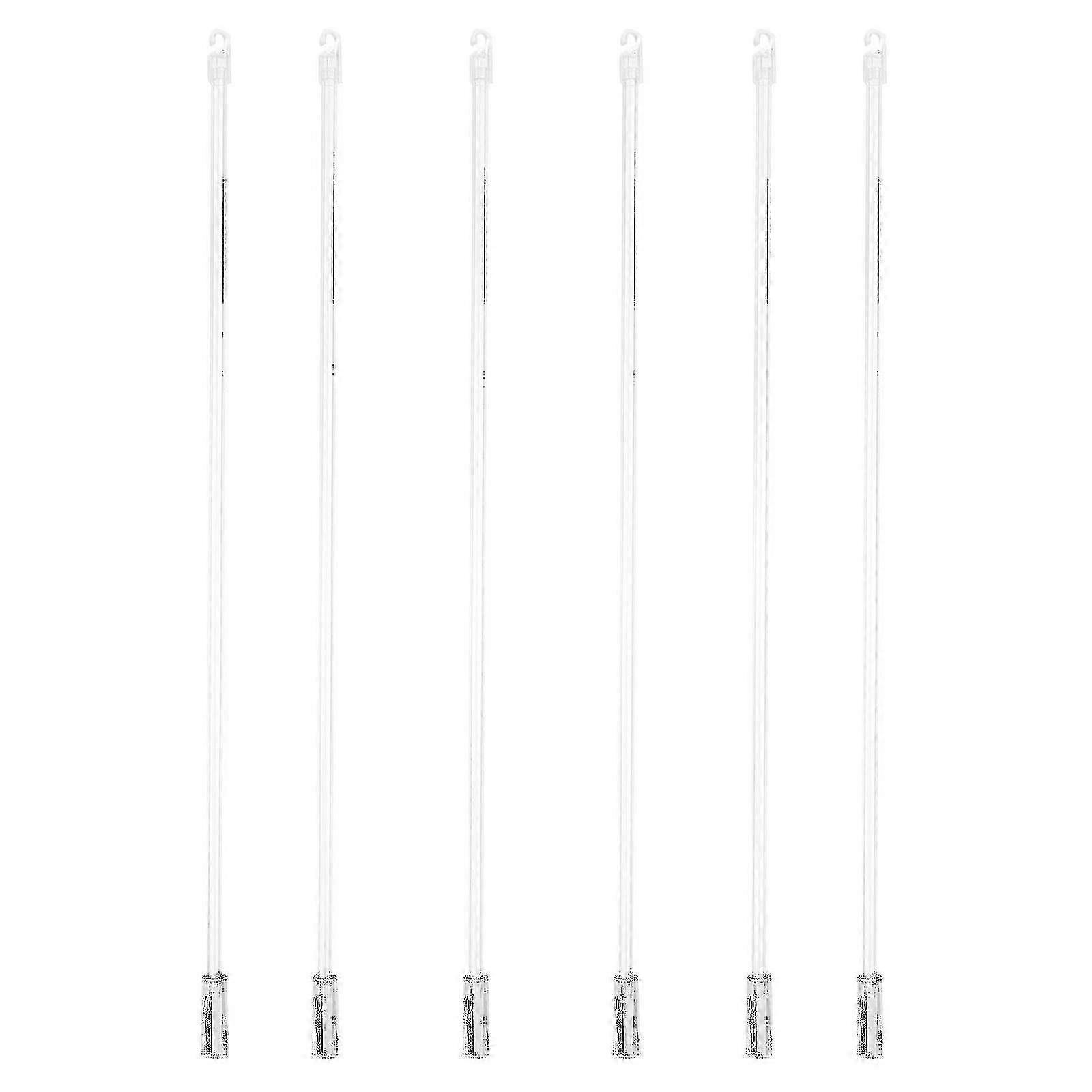 6pcs Venetian Blinds Pulling Rod Transparent Curtain Vertical Wand Accessory