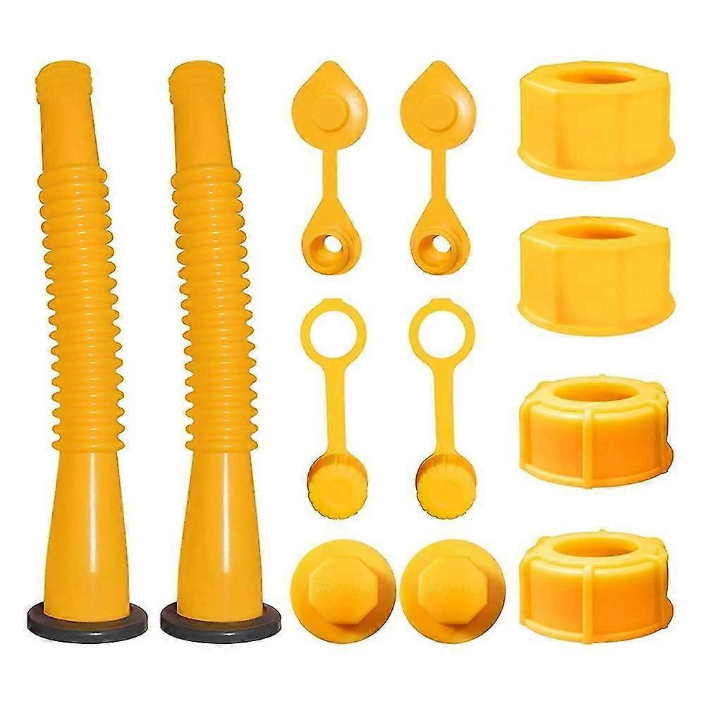 2sets Gas Can Spout Replacement, Gas Can Nozzle Gas Can Spout Replacement Kit,for Most 1/2/5/10 Gal