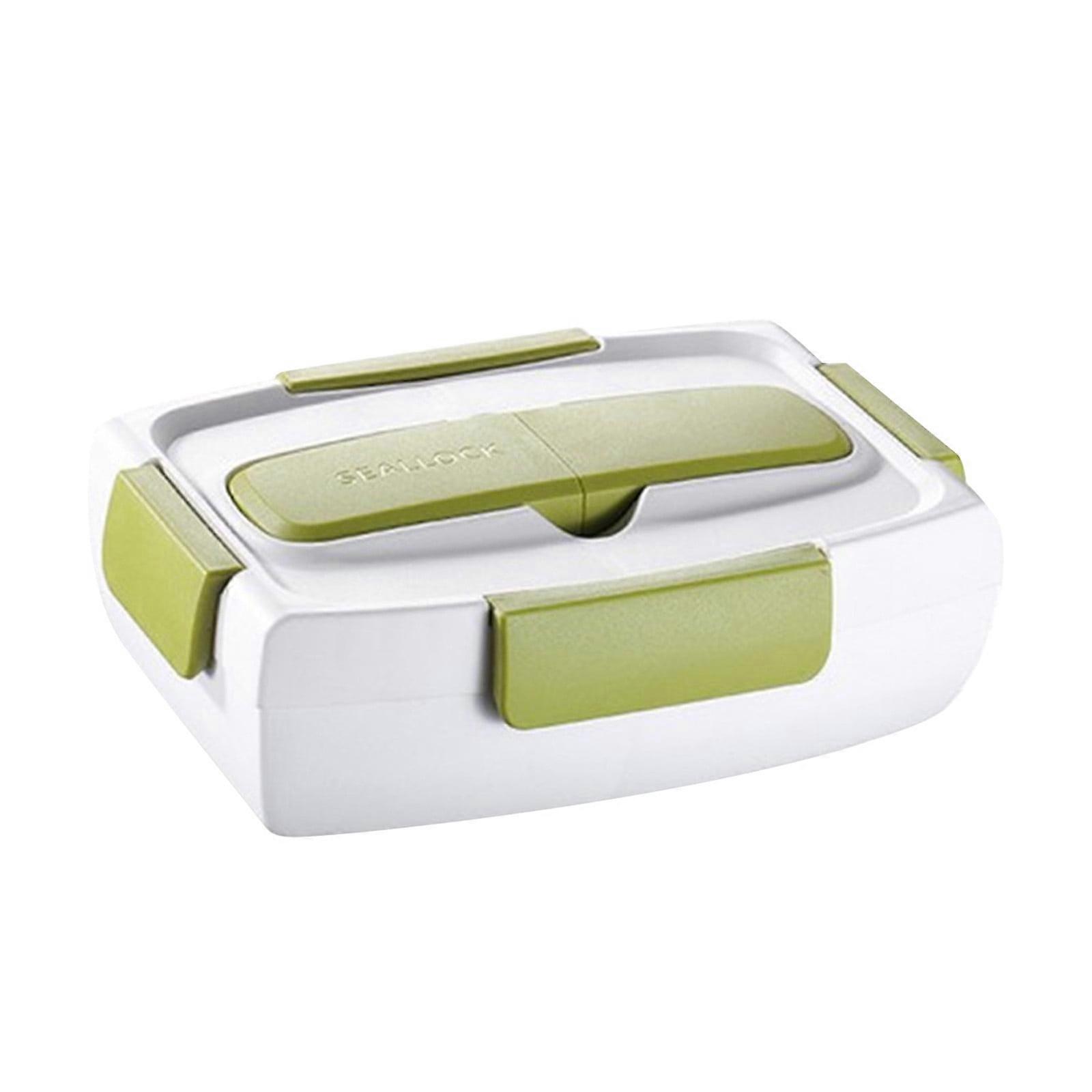 YOBOLK Clearance! Double Layered Plastic Bento Box, Compatible with Microwave, Leak-Proof Lunch & Picnic Box for Students