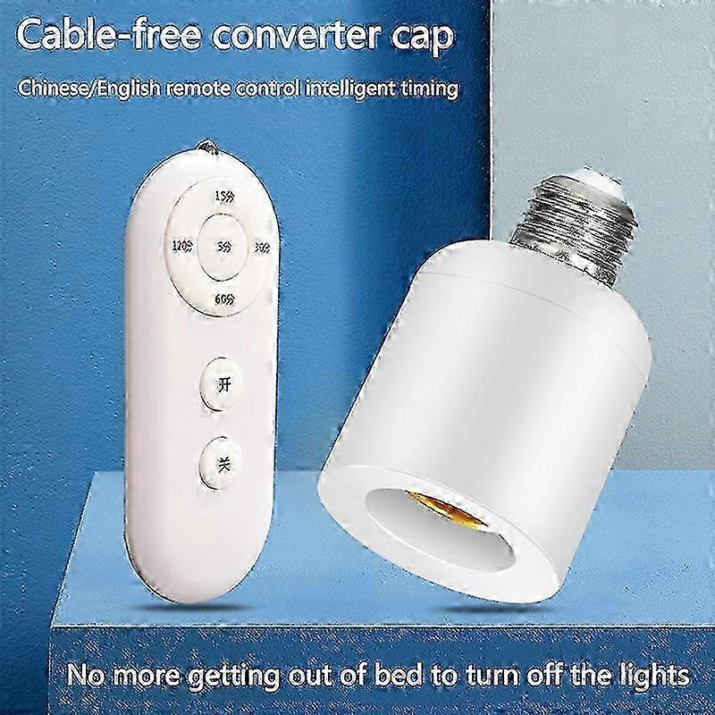Wireless Remote Control E27 Light Socket Lamp Holder 8M Range For LED Bulbs Lamp Socket Wireless Light Switch Kit AC180-250V