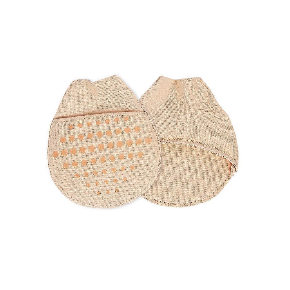 Tcare 1 Pair Breathable Women's Invisible Toe Cover with Padding Toe Topper Liner Socks Non-Skid Bottom for High Heels Cushions