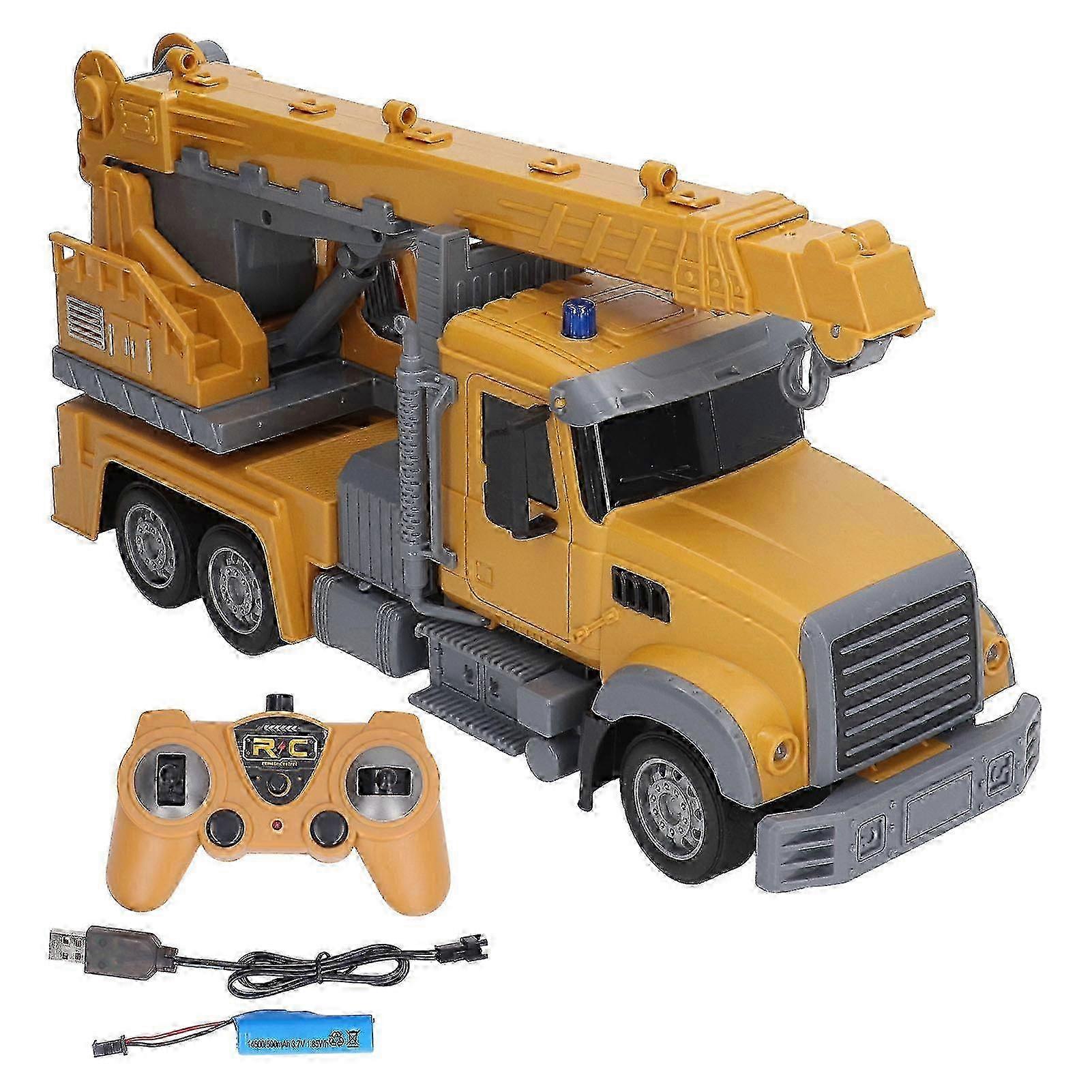 RC Crane 2.4G Wireless 500mAh Rechargeable Battery Remote Control Engineering Vehicle Crane Toy