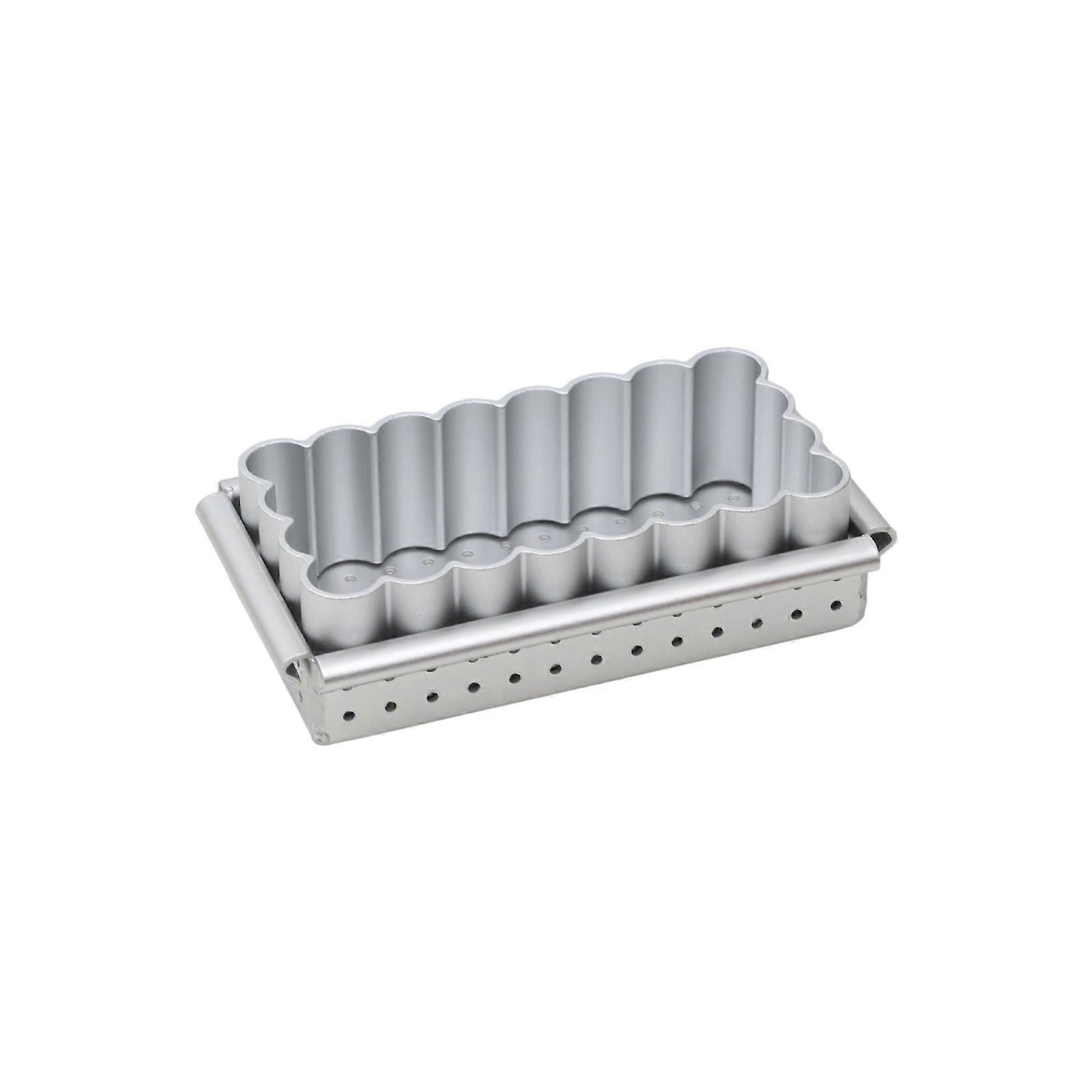 Unit Fluted Dessert Aluminum Construction Food Safe Compent Demolding For Perfect Pastry  2.5cm