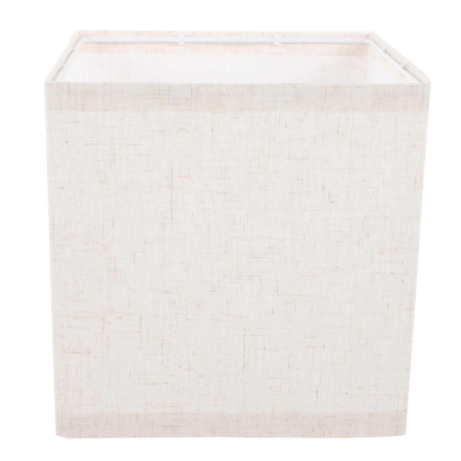 Fabric Lamp Shade for Table Lamp Cover Beige Square Lampshade E27