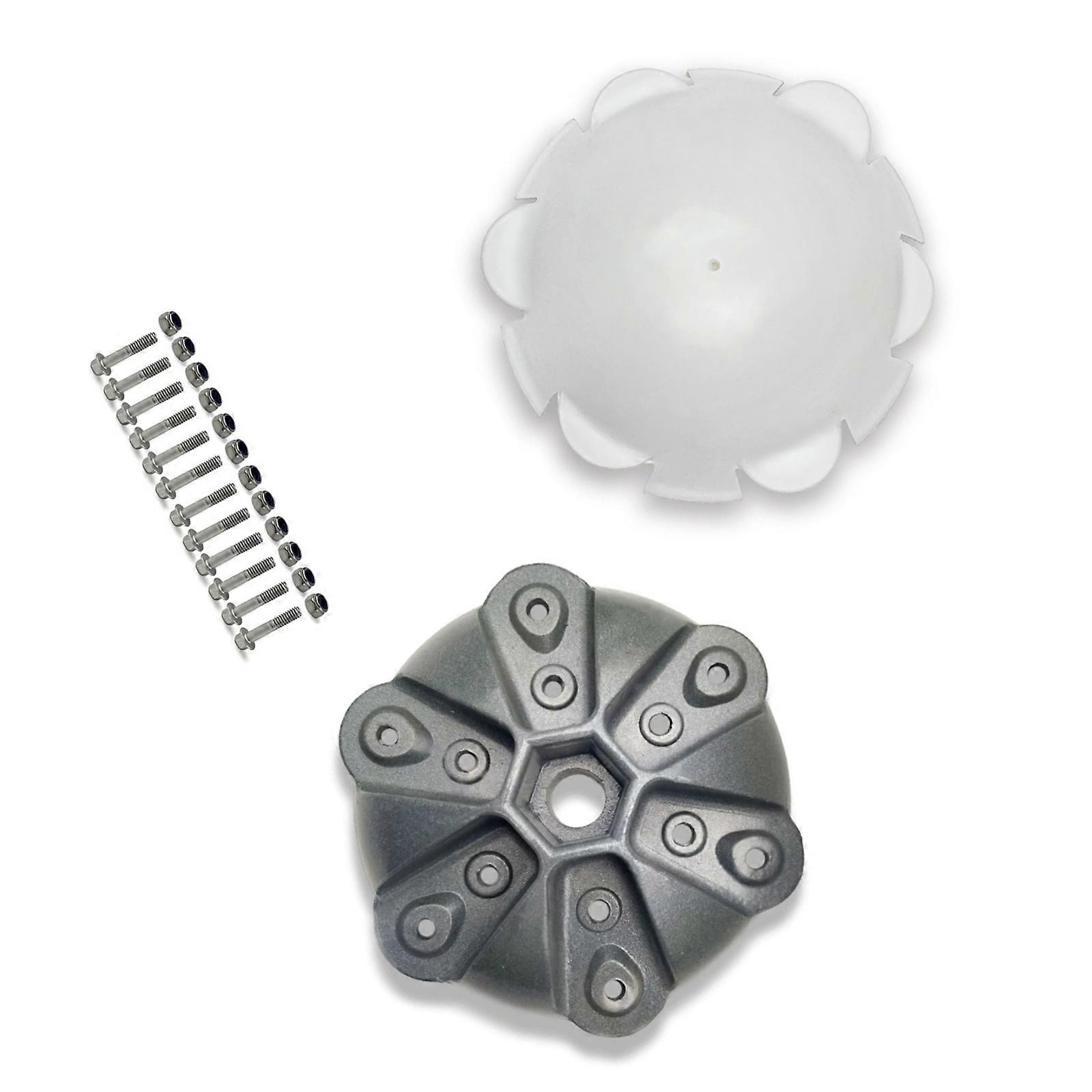 Wind turbines Wheel Hub Cap With 3/5/6 Vanes Blade Screws & Nut Kits Plastic Component Low Noise Easy Installation Multicolor