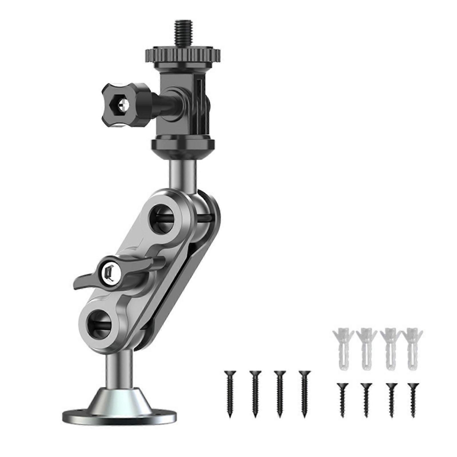 1/4 Interfaces Metal Camera Monitor Mount Adjustable Bracket Support For Photography Surveillances Security Installation Multicolor