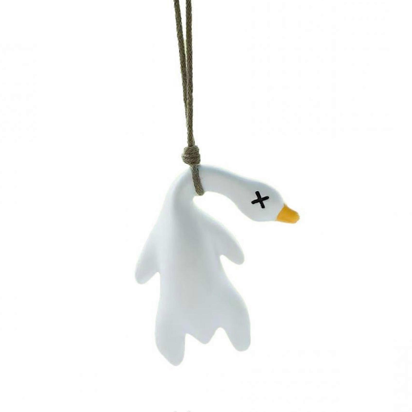 Color Changing Car Swing Duck Ornament Adds Fun and Personality to Your Vehicle's Interior With Sturdy Mixed Materials Multicolor