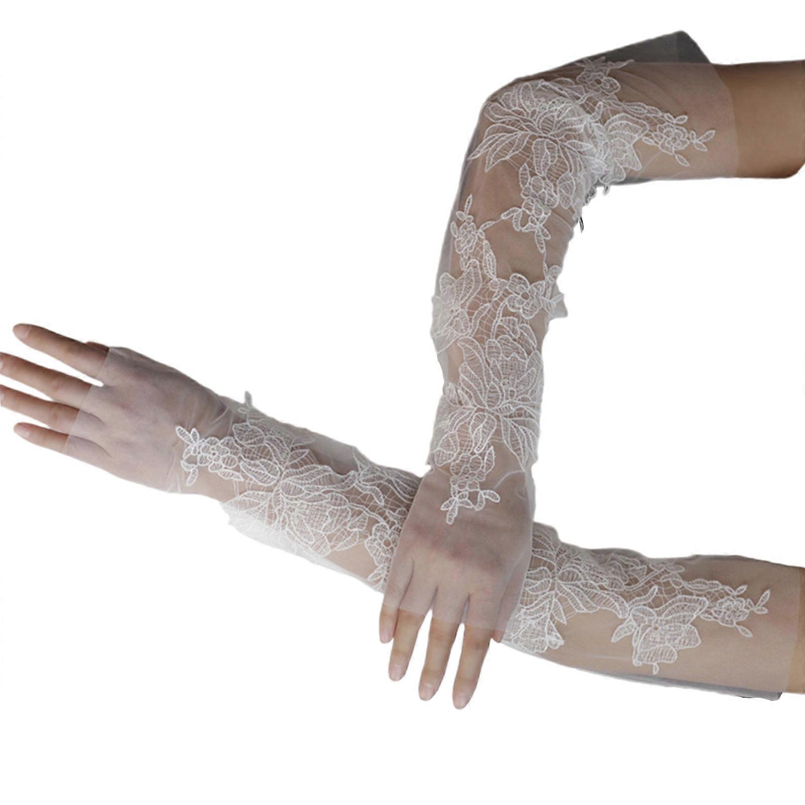 Breathable Mesh Bridal Sleeve Cuffs Elastic Wrist Bands For Formal Event And Ceremonies Multicolor