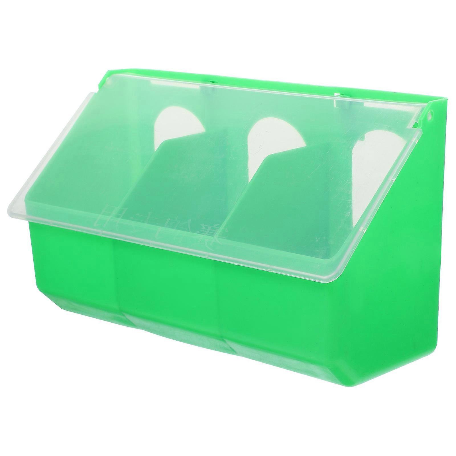 Plastic Quail Feeder Household Bird Feeder Multi-function Bird Cup Pigeon Accessory (Random Color)