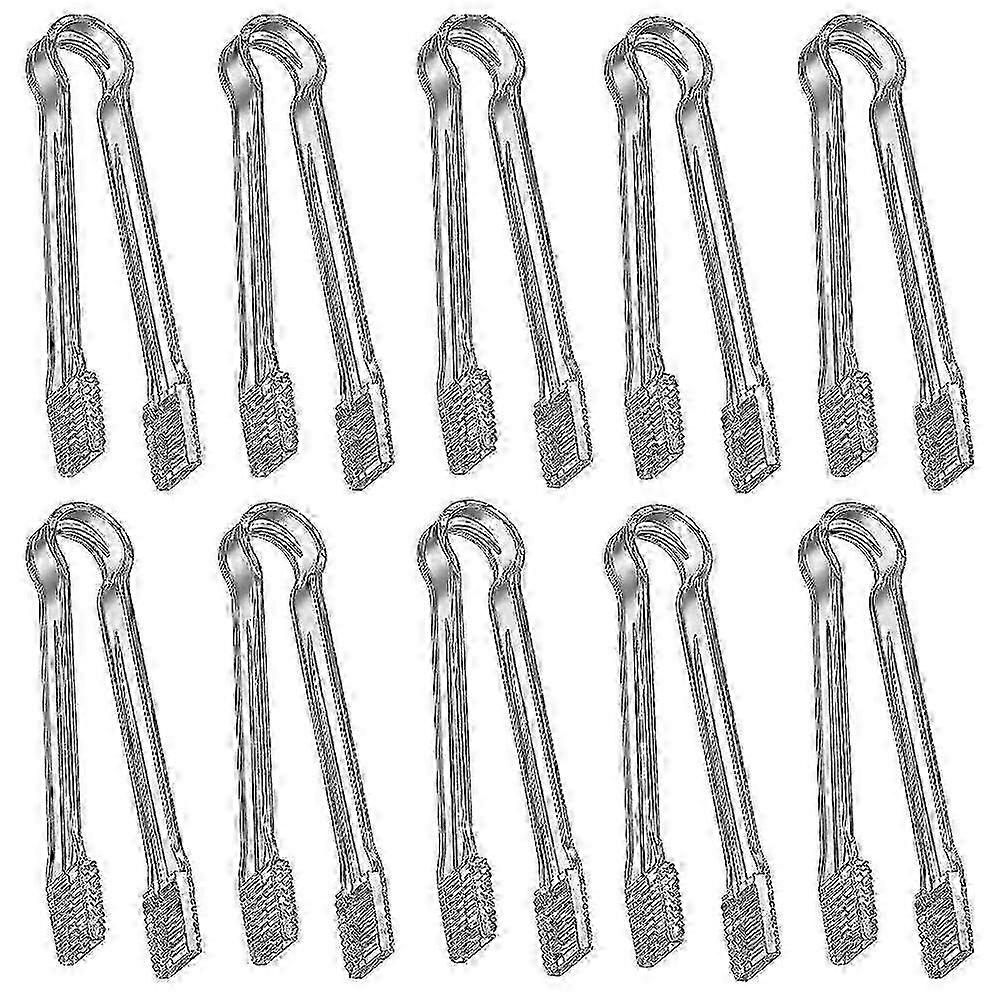 2025 Mini Plastic Buffet Serving Tongs - Small Clear Kitchen Tongs for Serving