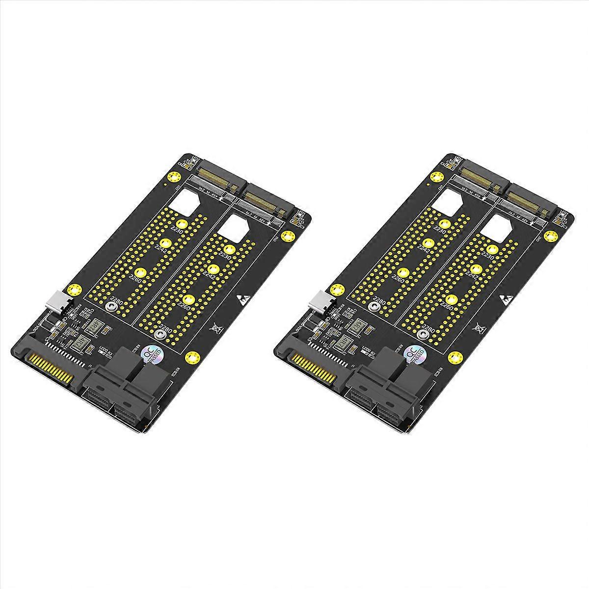 2X Version Dual M.2 NVME SSD to Dual SFF-8643 Adapter