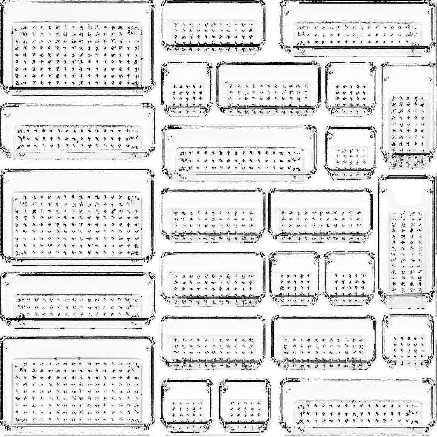 Versatile Plastic Drawer Organizers For Bathroom And Vanity