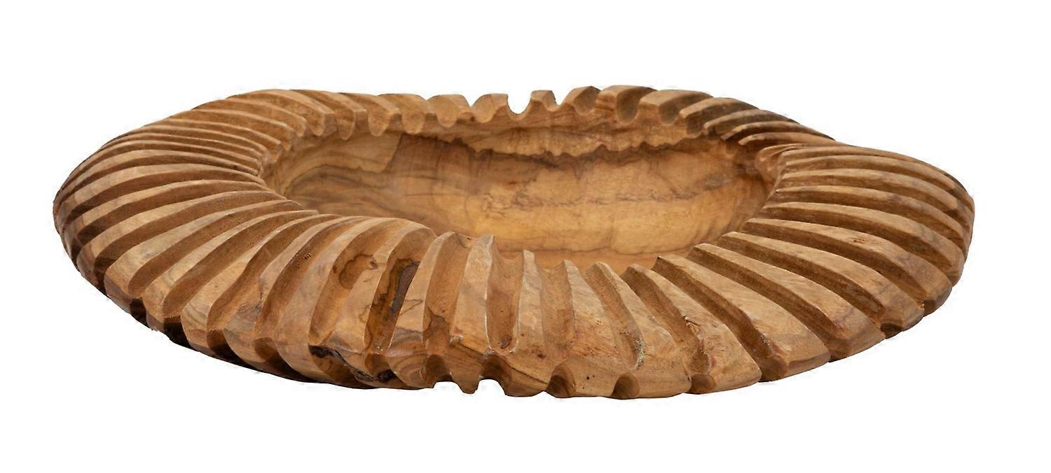 Teakbricka, handgjord, 35x7 cm, återvunnet trä