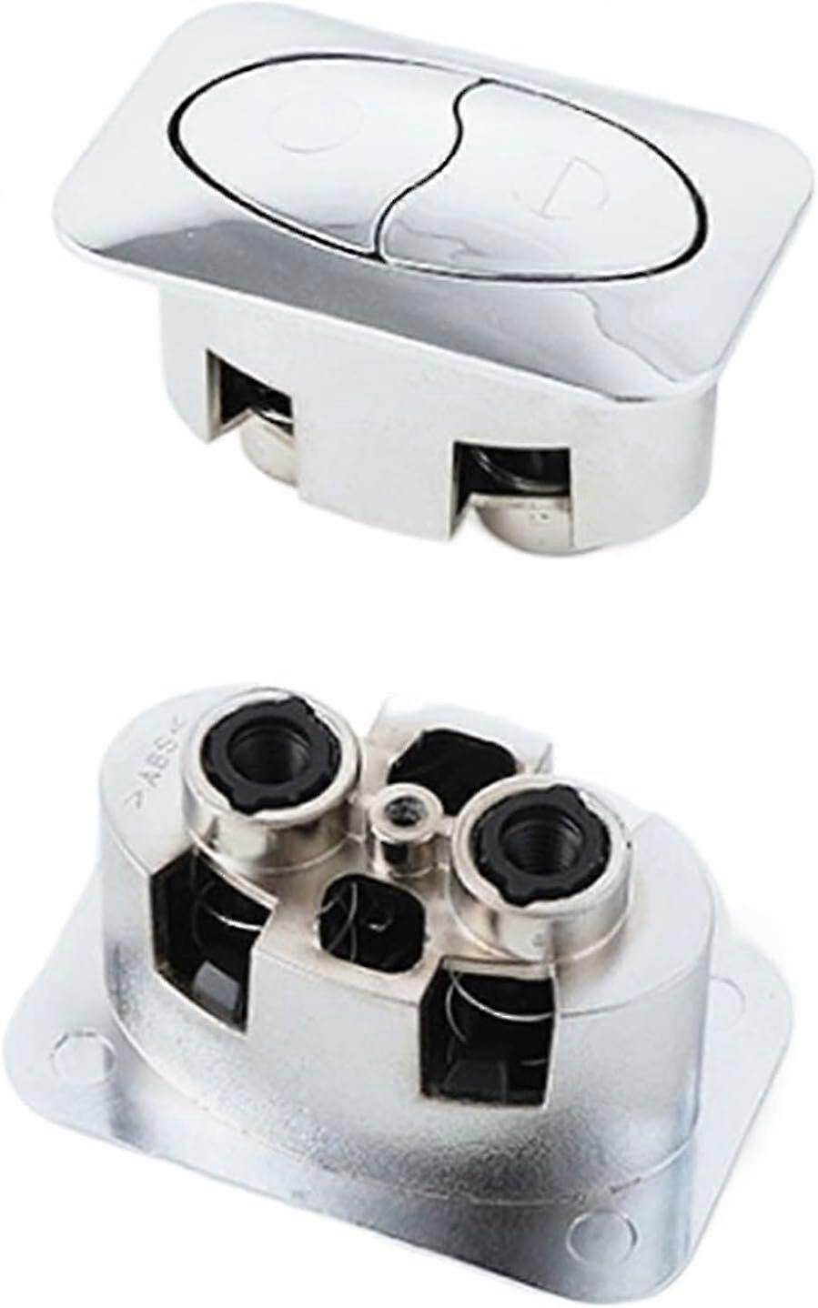 Toilet Flush Button Square ABS 72x45mm Water Tank Replacement Switch for Bathroom Toilets