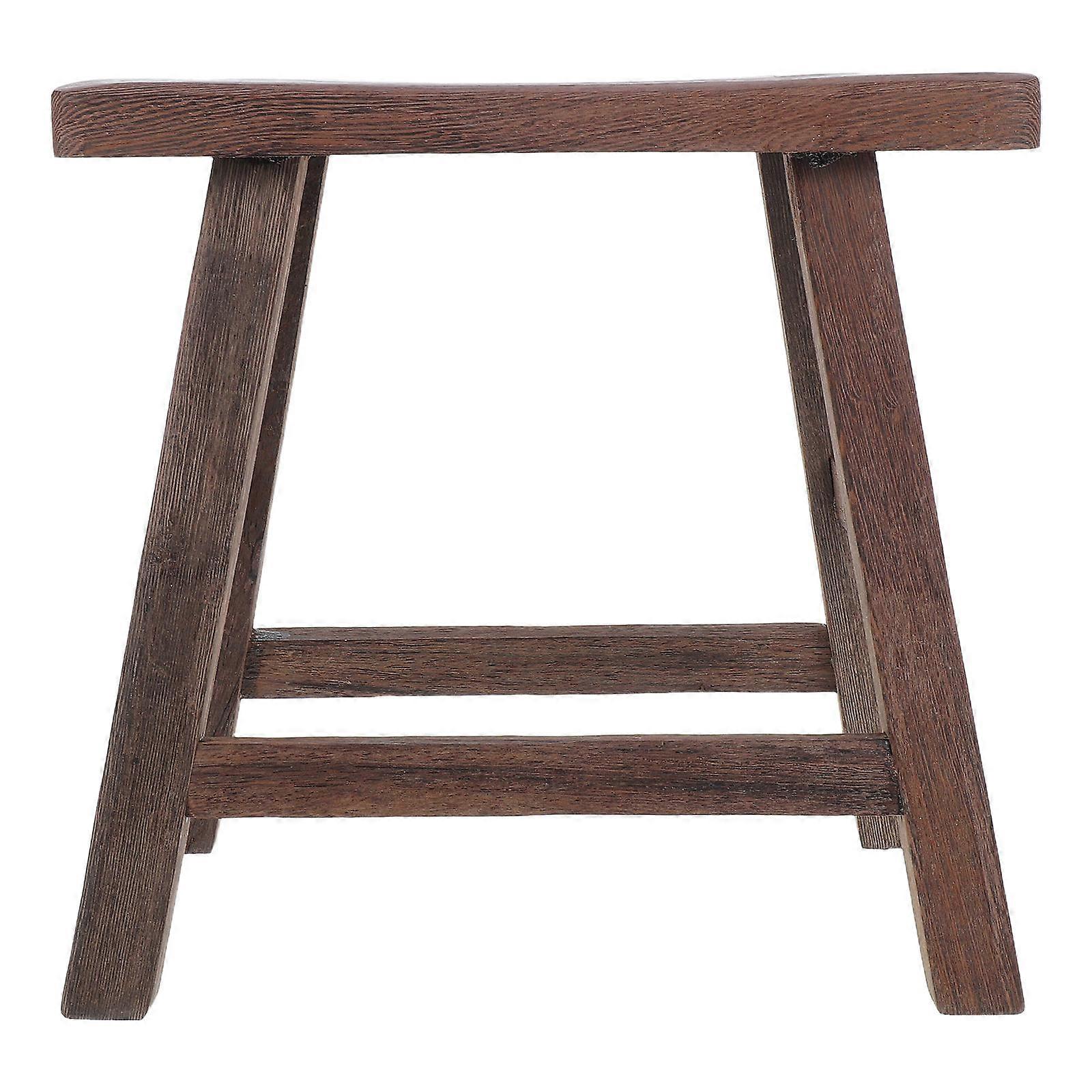 Solid Wooden Step Stool for Home Use Practical Wooden Foot Stool