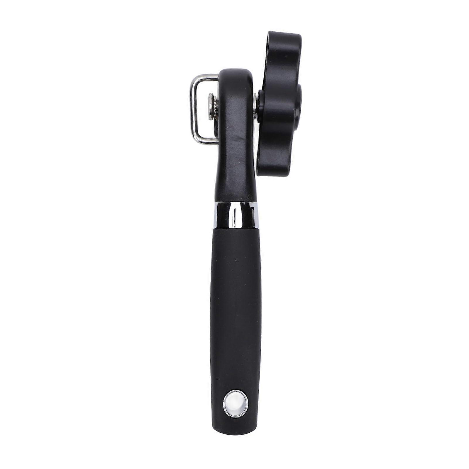 Manual Can Opener Stainless Steel Ergonomic NonSlip Grip Smooth Edge RustResistant Kitchen Tool