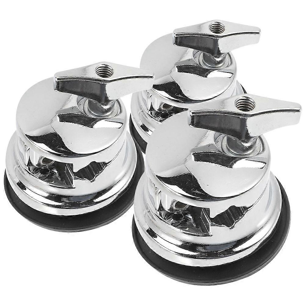 Drum Stand Accessories Round Shape Zinc Alloy Enhanced Playing Experience For Drummers 3Pcs