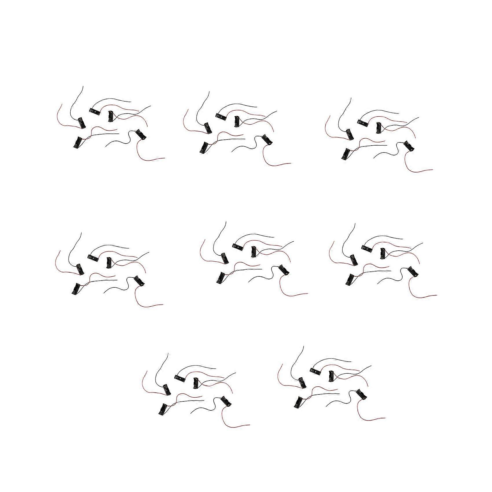 40Pcs 23A/A23 Battery (12V) Clip Holder Box Case Black