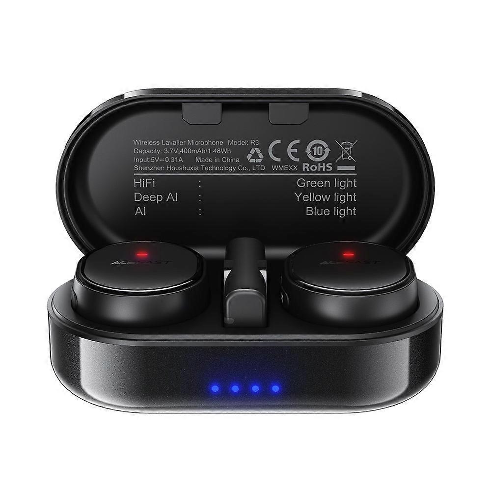 ACEFAST R3 Wireless Lavalier Microphone Omnidirectional Low Latency Noise Reduction Mic