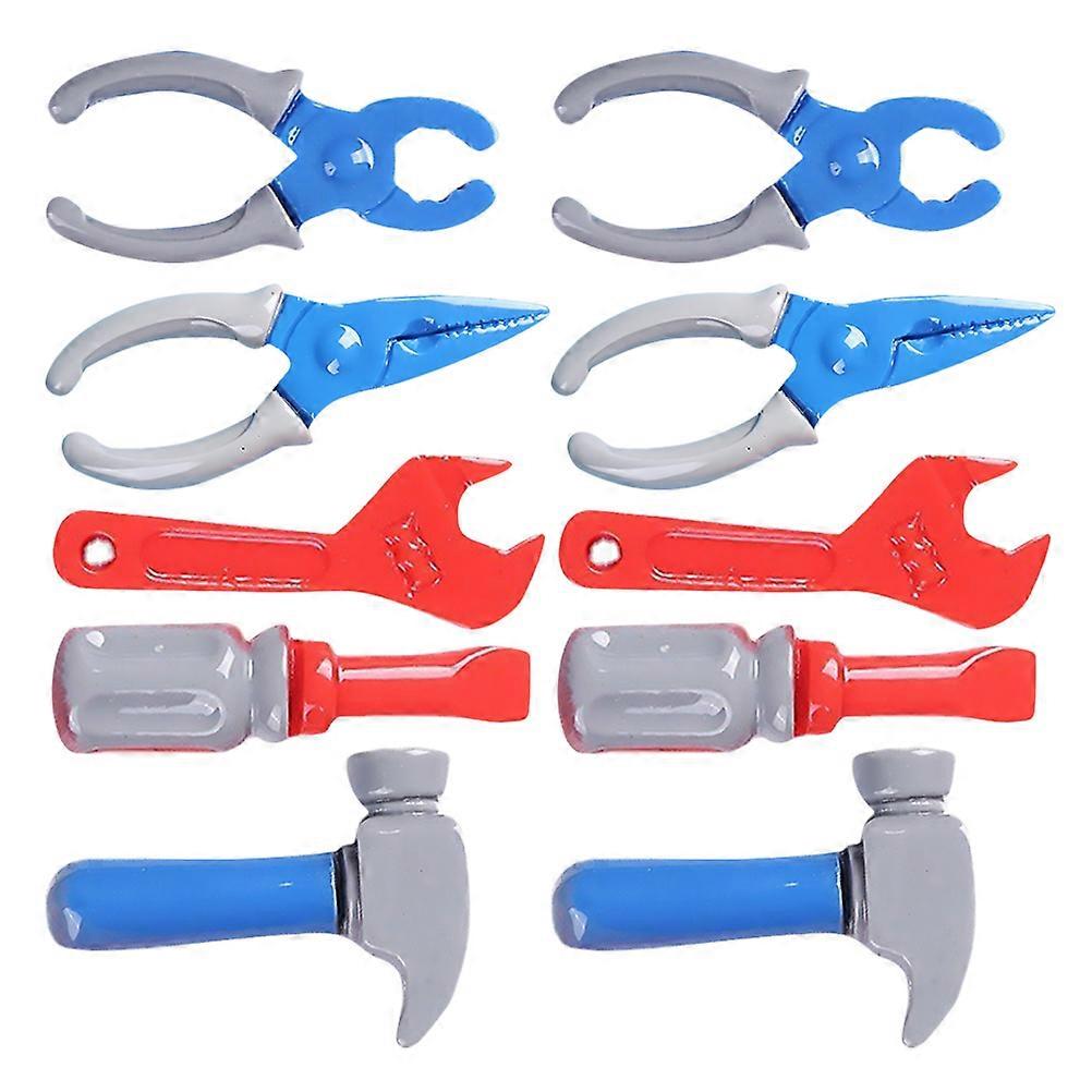 10pcs Mini Tool Toy Set Dollhouse Mini Tools Pretend Play Tools Simulation Tools Toys