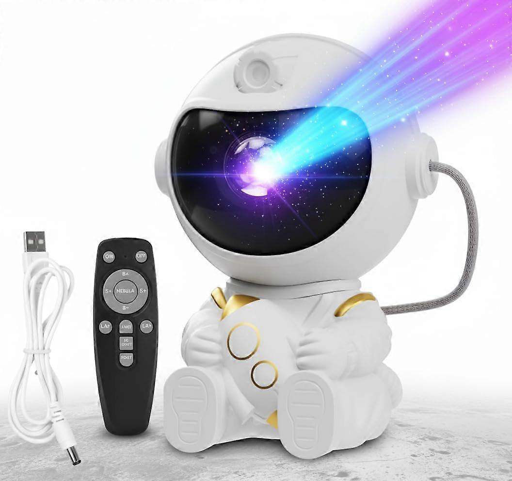 Astronaut Star Projector Galaxy Night Light with 8 Nebula Modes Remote and Timer for Room Decor