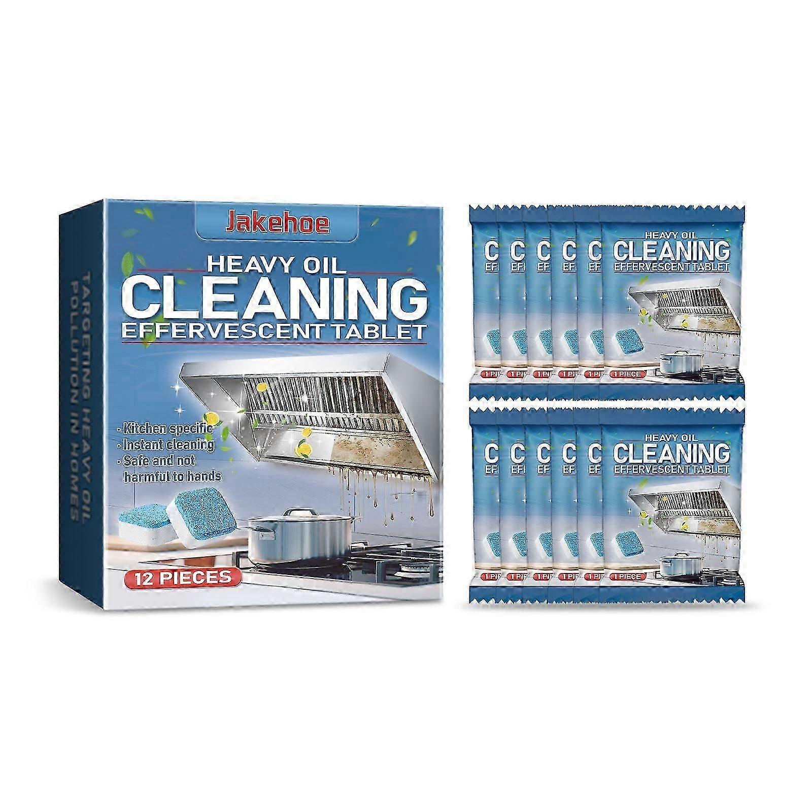 kitchen cleaning effervescent tablets (box) contain baking soda and lemon extract