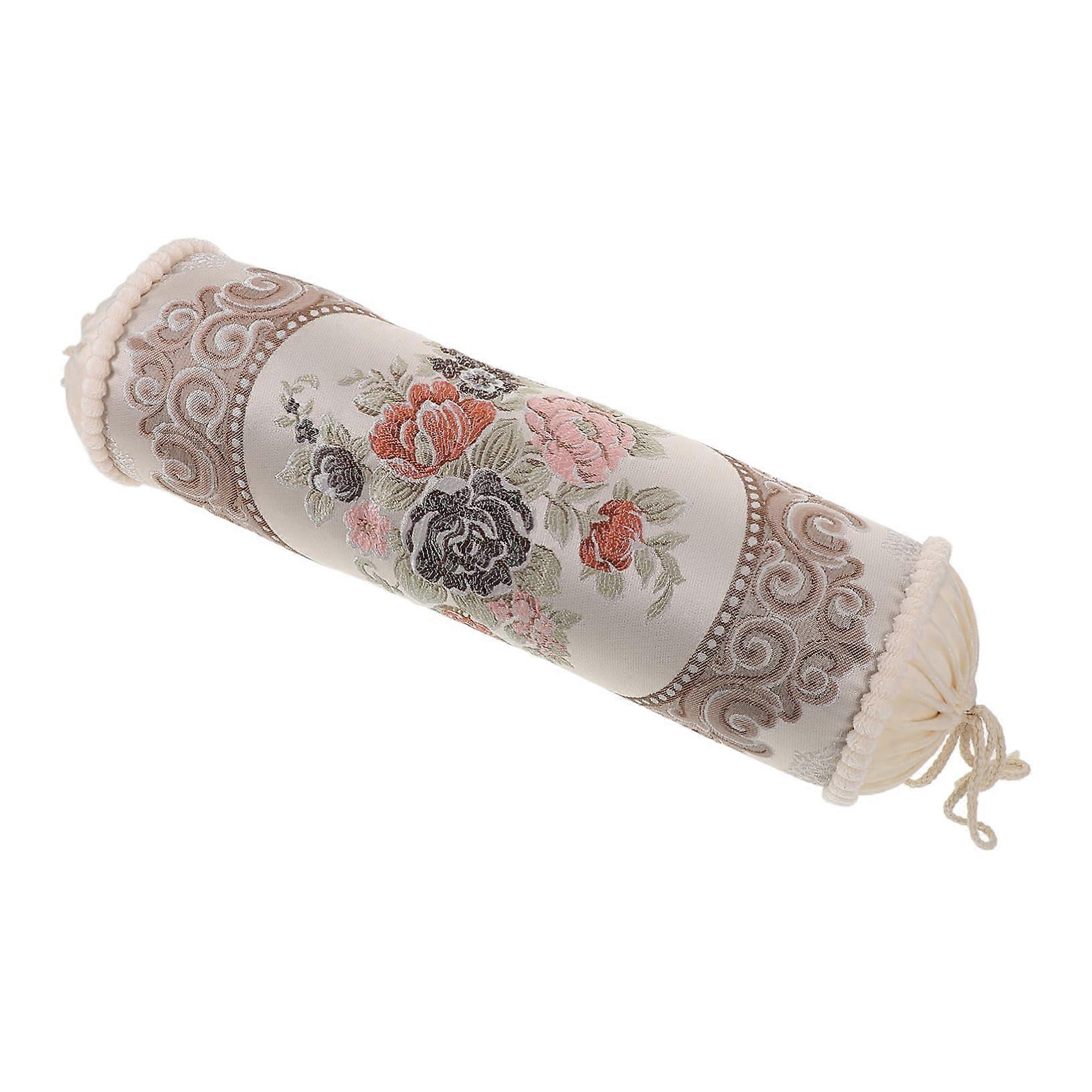 Ergonomic Cylindrical Neck Support Pillow for Sleeping and Boho Decorative Bolster for Couch