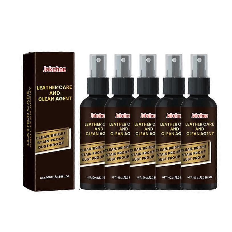 1-5x Professional Leather Jacket , Sofa Cleaner - Stain Remover with Advanced Formula, Easy Spray Application, 100ml for All Leather Types