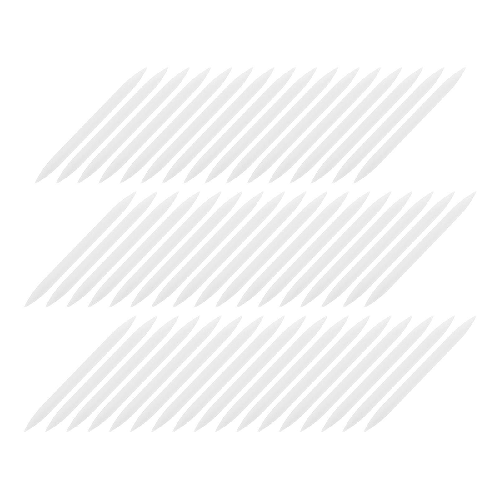 Soft Silicone Eyeliner Brush Heads Replacement for Makeup 50Pcs White