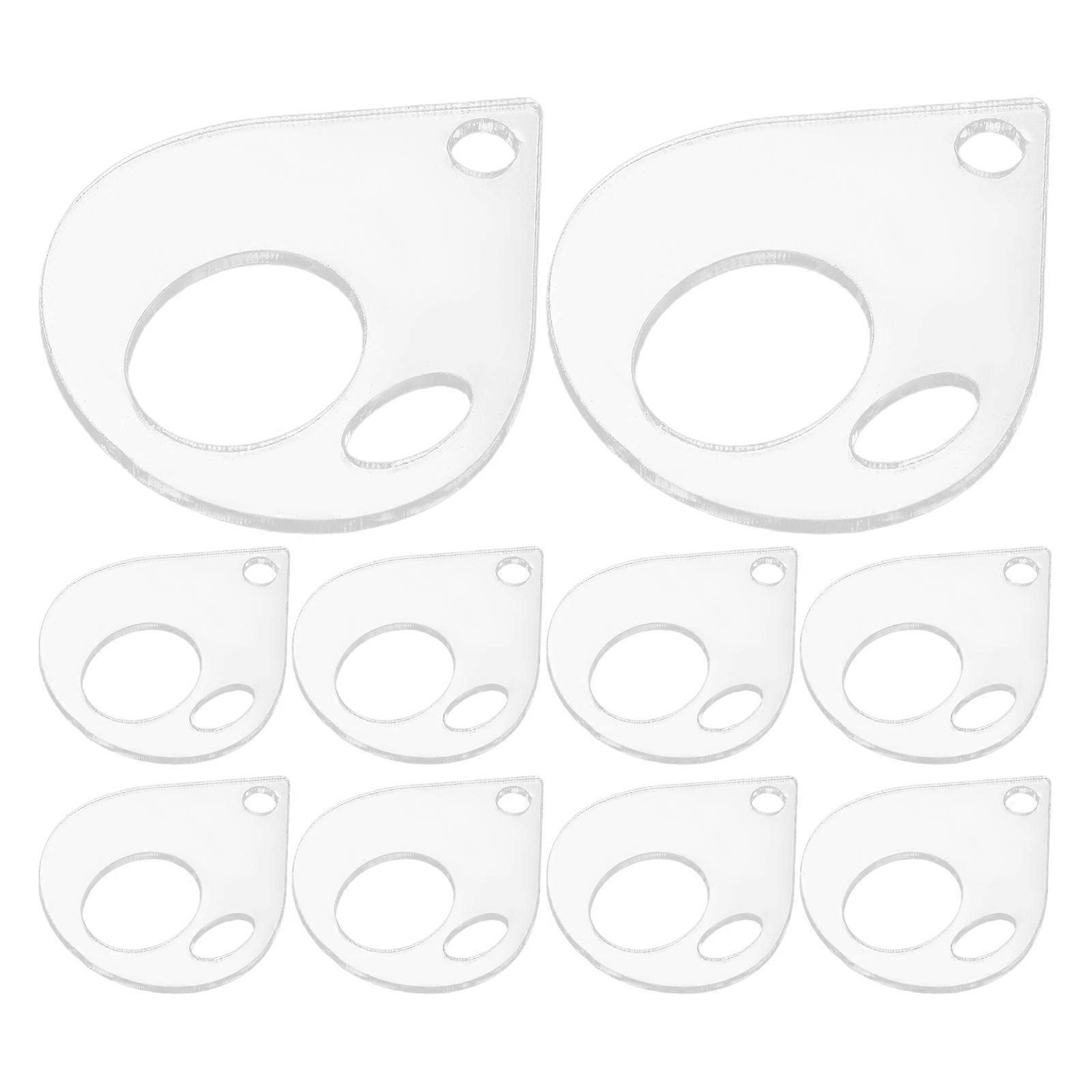 Clear Acrylic Embroidery Floss Organizer with Winding Pattern for Home 10pcs