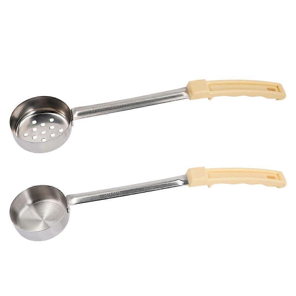 Pizza Sauce Ladle for Kitchen Use 2Pcs Beige Serving Spoons