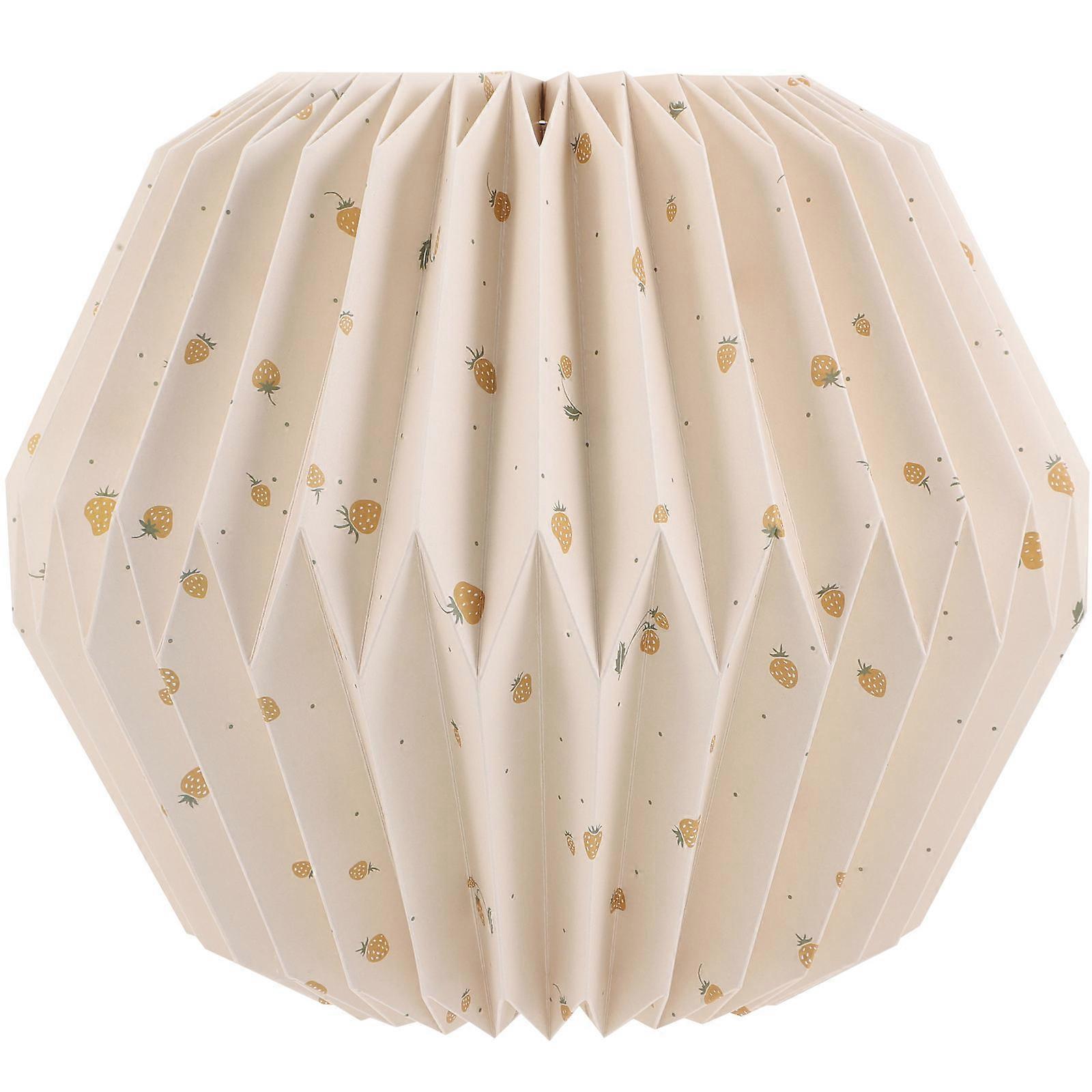 Beige Small Lampshade E27 Socket 3Pcs Foldable Ceiling Light Shade For Living Room Lighting Decoration