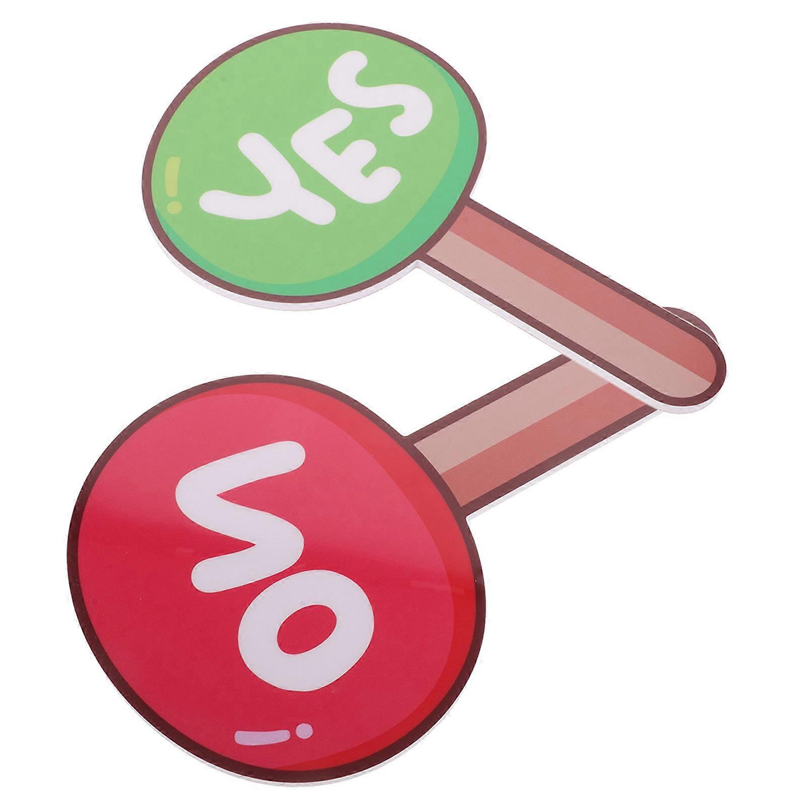 Cuo Teacher Judging Board for Classroom Voting 2Pcs Portable Paddle