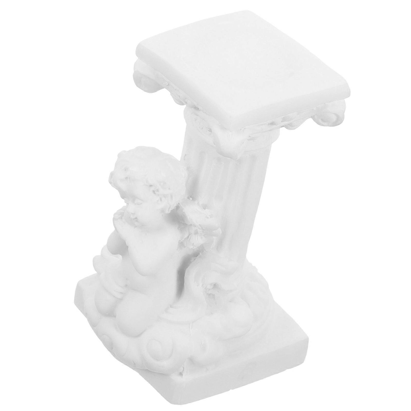 Crystal Ball Holder Resin Display Stand for Desktop 3Pcs White Sphere Support