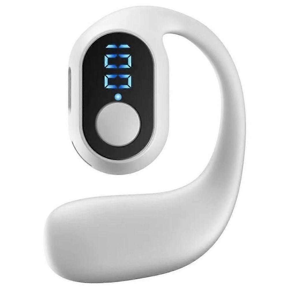 LED Digital Display Bluetooth Earbuds Single Ear Wireless Headphones With Microphone Android iOS Compatible