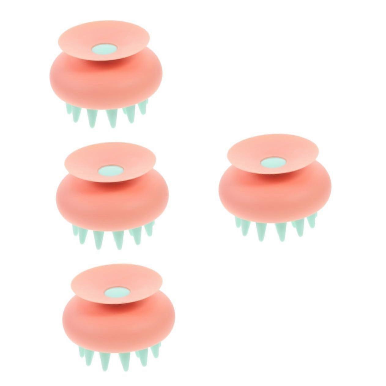 Scalp Massage Brush Set for Deep Root Cleansing and Dandruff Control, Soft Bristle Shampoo Brush