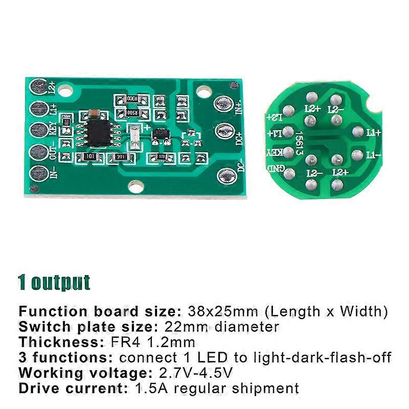 HZ-8813 T6/U2/L2 Glare Light Control Circuit Board Flashlight Driver Board 3 Function 5 Function Gear Electric Plate