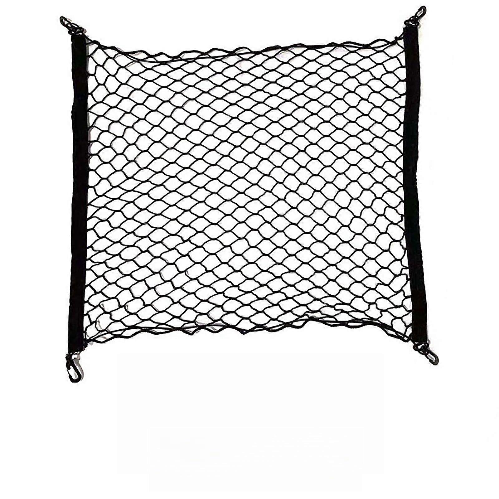 Car Cargo Net for Volvo XC90 20022025, Adjustable Elastic Trunk Organizer with 4 Hooks