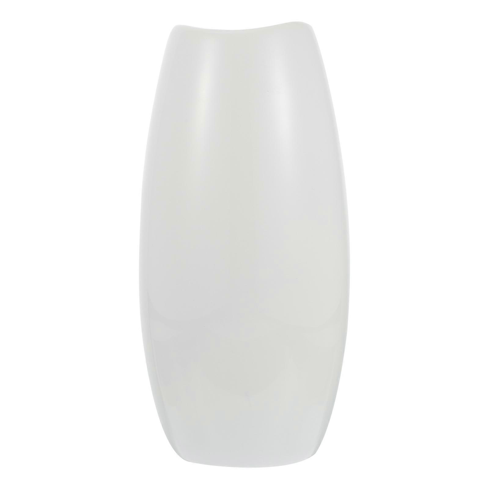 White Ceramic Flower Vase Decor for Decoration Use 1Pcs Simple Design