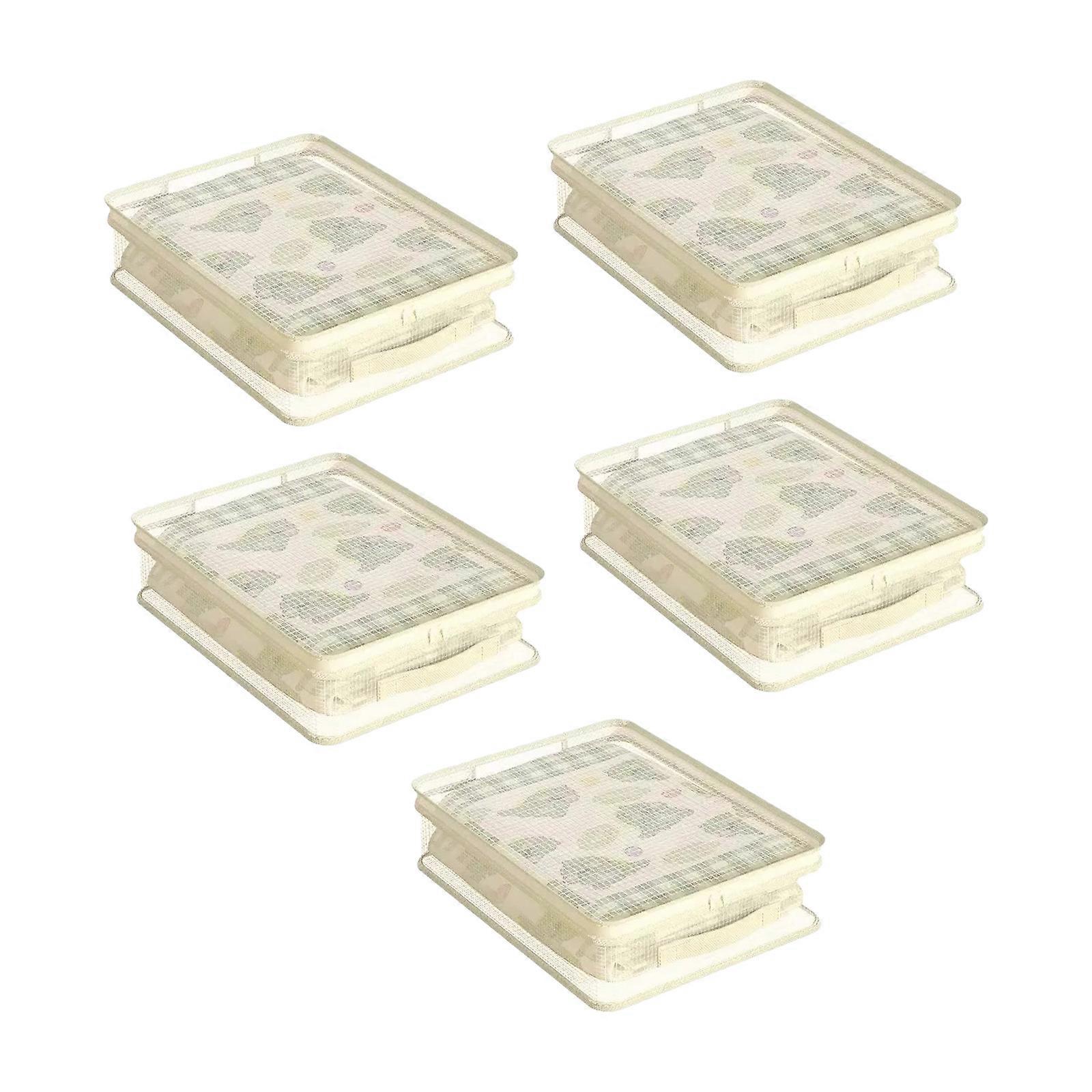 Storage Boxes with Drawers for Clothes Bedding Organization Dustproof Breathable Foldable Space Saving Organizers Multicolor