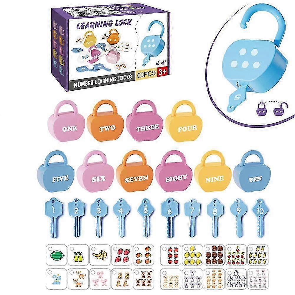 Interactive Learning Lock And Key Game Matching Number And Letter Unlocking Game 2025