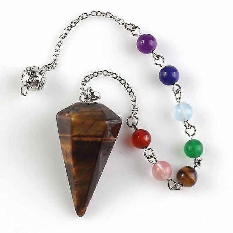 Tiger Eye Natural Crystal Pendant
