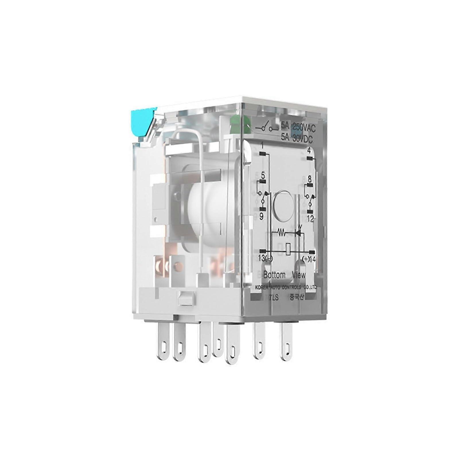 Current Relay AC220V 24V AC to 12V DC Compact 8 Pin Multi Voltage Support