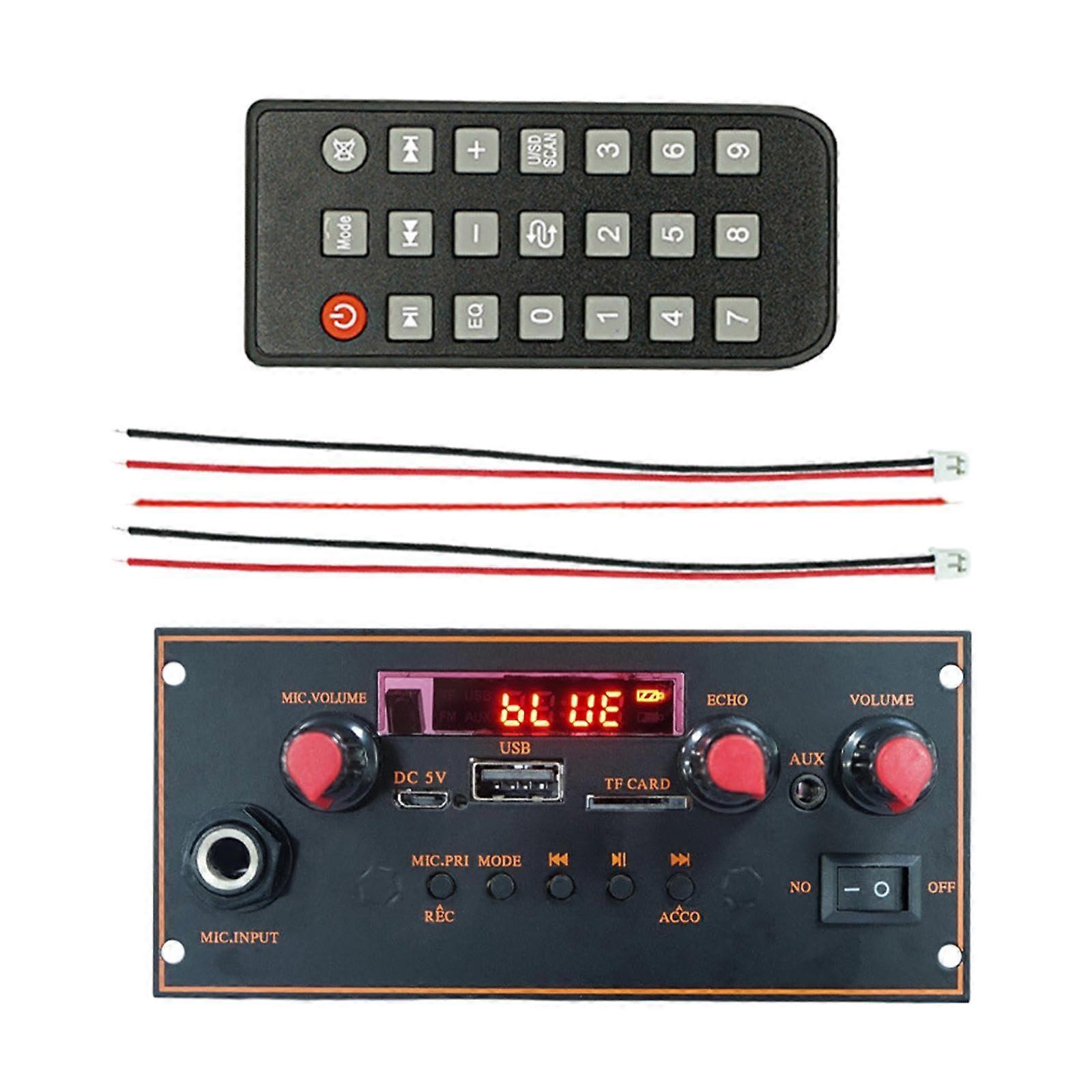 Lossless Audio Decoder Board with Bluetooth, USB TF Support, Remote, Recording and PowerOff Memory